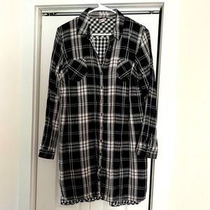 Plaid tunic dress